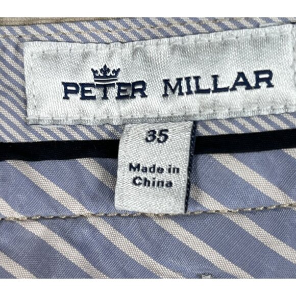 Peter Millar Mens Tan Crown Comfort Short Sz 35 - Picture 3 of 4